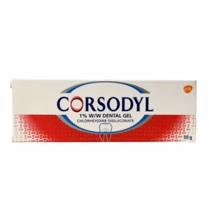 Corsodyl Dental Gel 50g tube for effective gum care