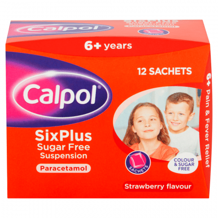 Calpol SixPlus Sugar Free 12 x 5ml Sachets