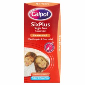 Calpol SixPlus Sugar Free Strawberry Suspension 200ml