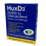 HuxD3 Capsules 20000IU Colecaliferol Pack of 30