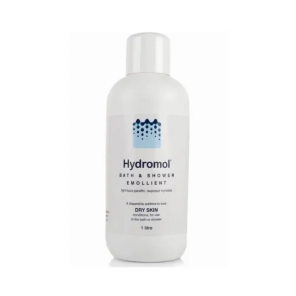 A bottle of Hydromol Emollient Bath Additive 500ml