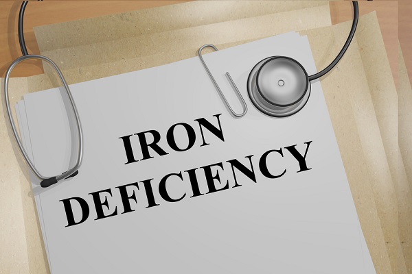 the words iron deficency written on a medical file - a blog about what happens when you're low on iron.