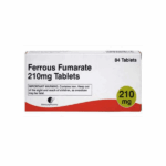 Ferrous Fumarate 210mg Iron Tablets 84 (Mercury Pharma Brand)