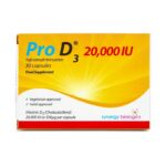Pro D3 20,000IU Weekly Dose (30 Capsules) | High-Strength Vitamin D Supplement