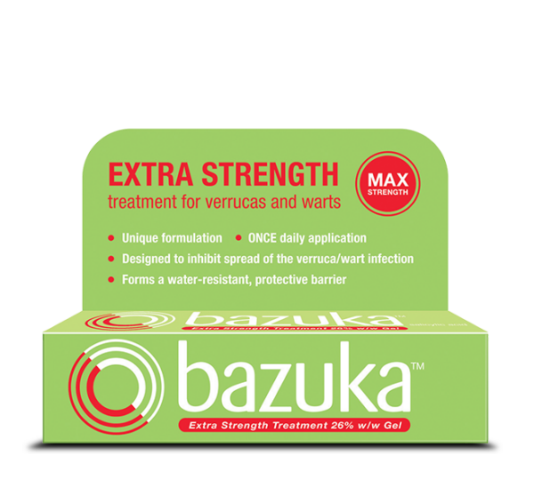Bazuka Extra Strength Treatment Gel 6g: Targeted Wart and Verruca Care